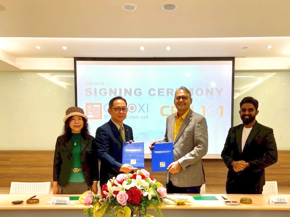 GWOXI Stem Cell Partners with Malaysia’s Cell 101 to Expand into the Asia-Pacific Regenerative Medicine Market